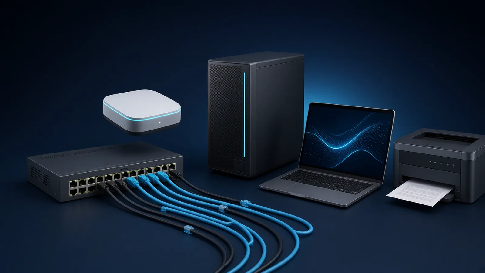 Office networking equipment